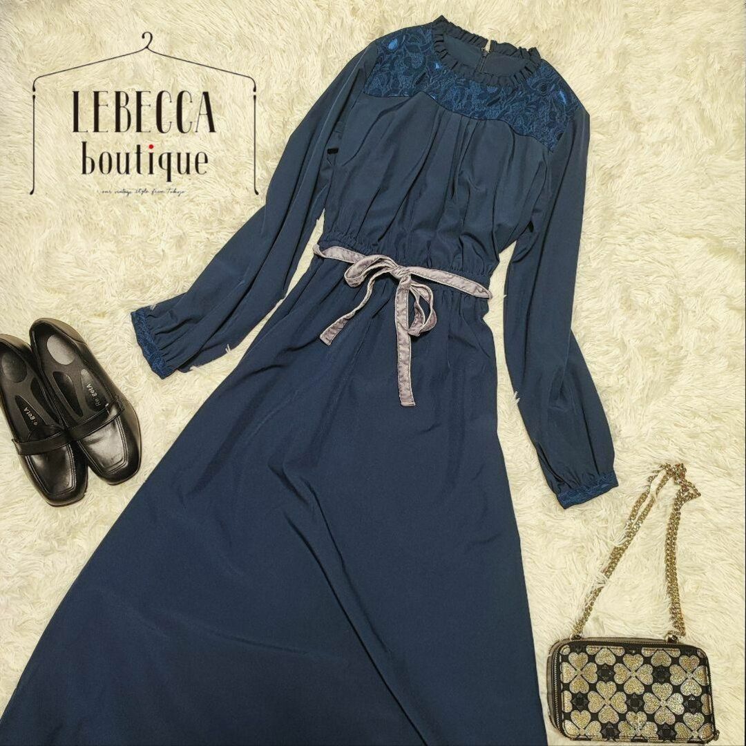 LEBECCA boutique【Ｍ】ロング丈　ワンピース　花柄　ドレス