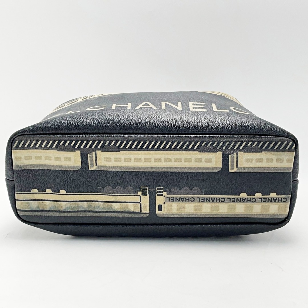 ☆☆CHANEL シャネル セントラルステーショントートバック  A34026 ブラック×ベージュ シルバー金具 レディース