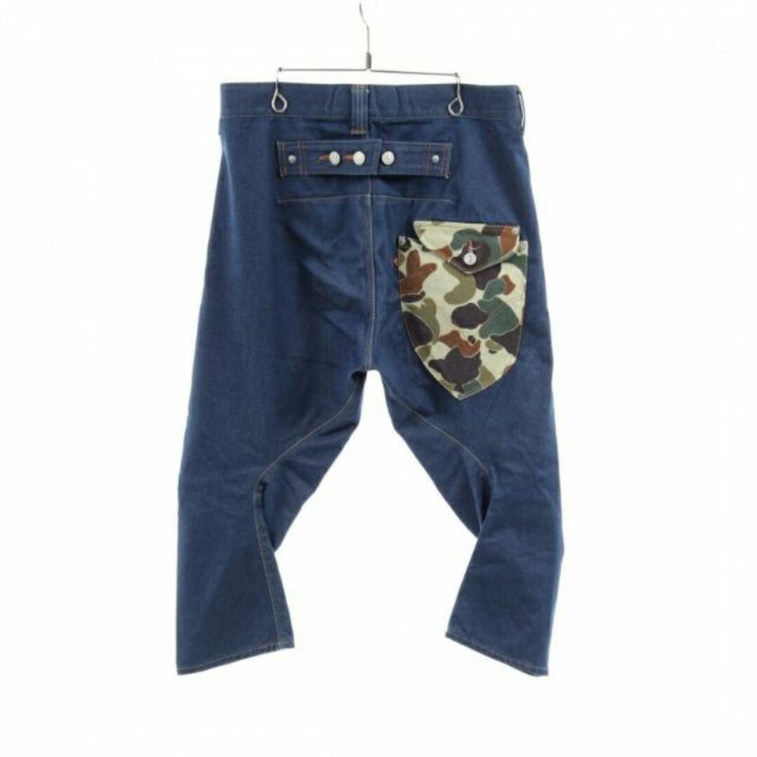 eYe COMME des GARCONS JUNYA WATANABE MAN × Levis デニムパンツ サルエルパンツ カモフラージュ インディゴブルー グリーン マルチカラー