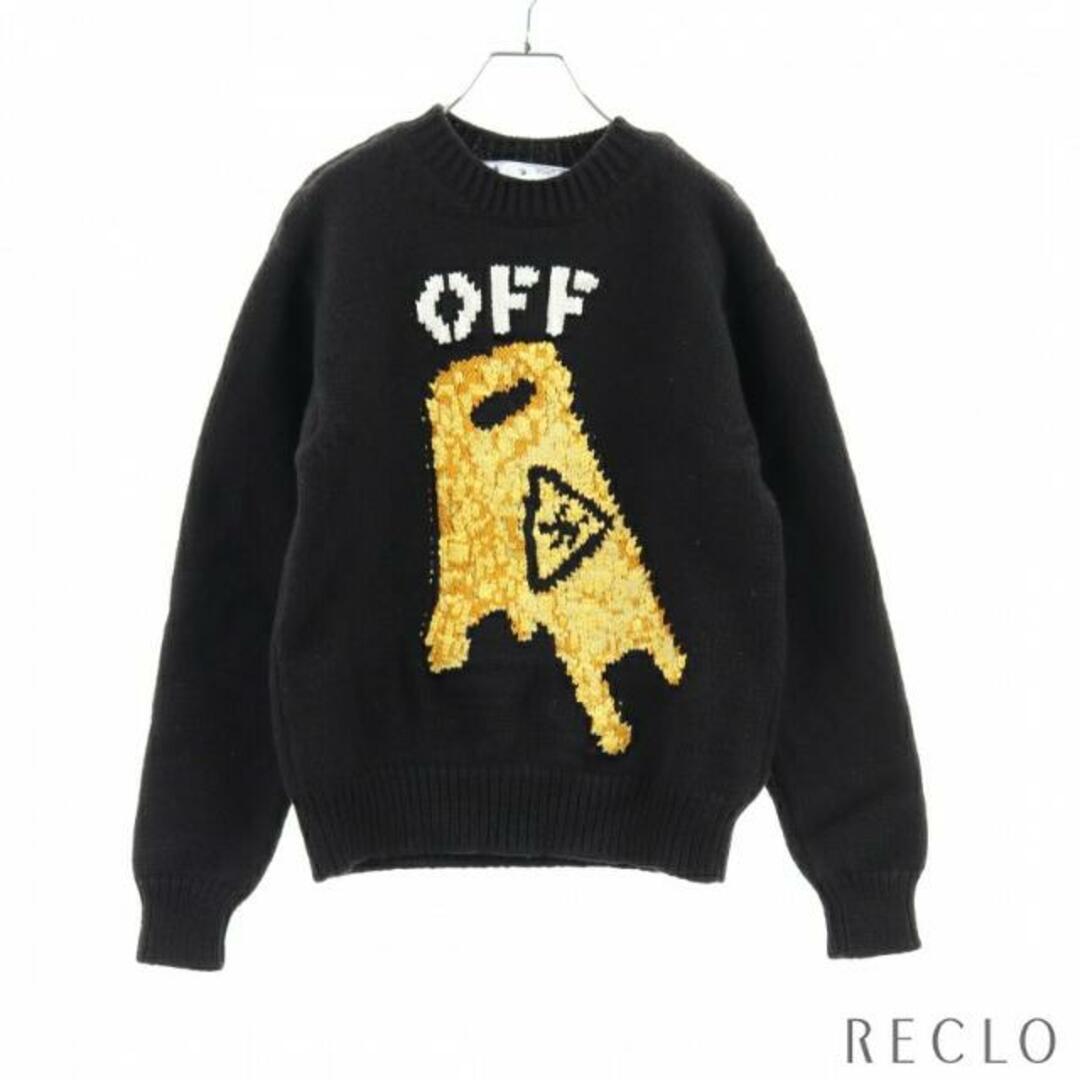 OFF-WHITE(オフホワイト)のPascal Wet Floor Crewneck セーター ウール ブラック イエロー マルチカラー メンズのトップス(ニット/セーター)の商品写真