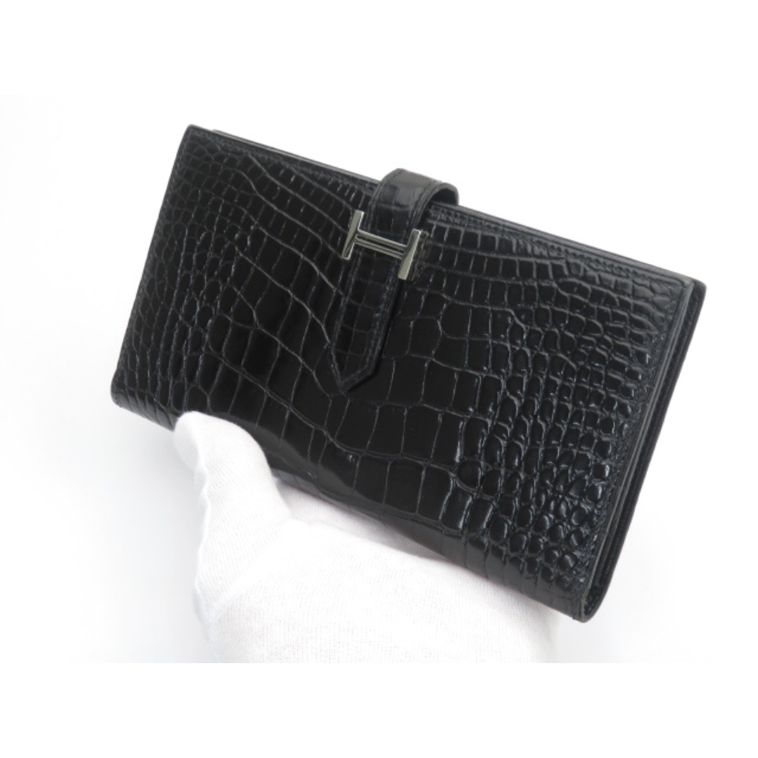 HERMES - □中古□ エルメス ベアン 長財布 アリゲーター HERMES - □中古□ エルメス ベアン 長財布 アリゲーター