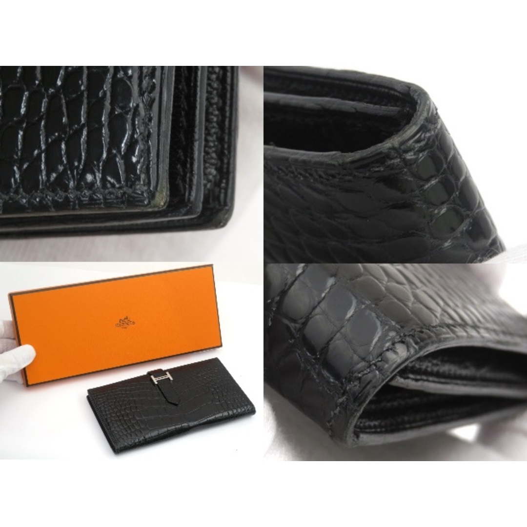 HERMES - □中古□ エルメス ベアン 長財布 アリゲーター HERMES - □中古□ エルメス ベアン 長財布 アリゲーター