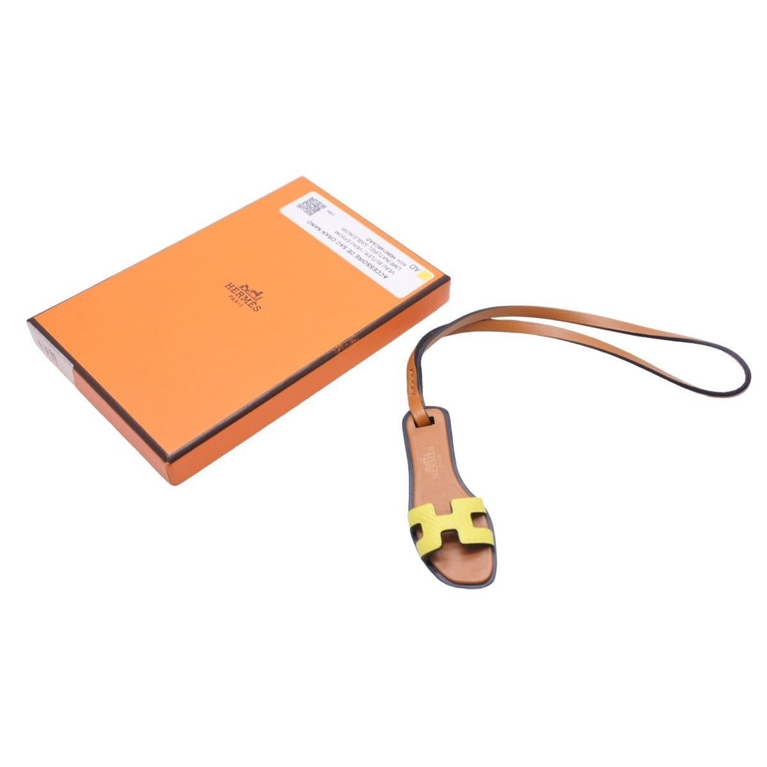 HERMES エルメス ORAN NANO CHARM オラン ナノ チャーム サンダル ヴォーエプソン バトラー ヴァッシュハンター 美品  42952