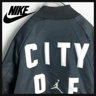 ナイキ(NIKE)の【入手困難モデル☆ゆったりサイズ】ナイキ ジョーダン 刺繍フライトジャケット(フライトジャケット)