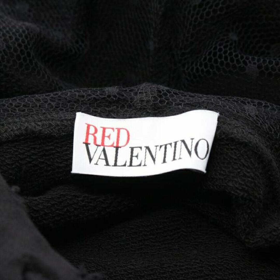 RED VALENTINO(レッドヴァレンティノ)のスウェットドレス バタフライプリント ワンピース レース ブラック ライトパープル ライトグリーン ダメージ加工 レディースのトップス(カットソー(半袖/袖なし))の商品写真