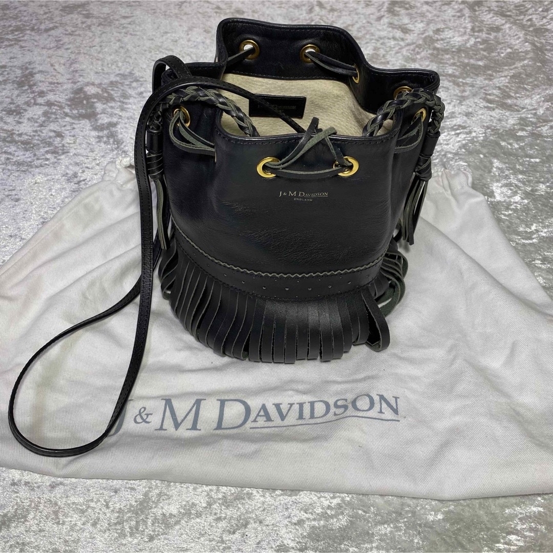 J&MDavidson  カーニバル　スタッズ　ショルダーバッグ  黒　 レザー