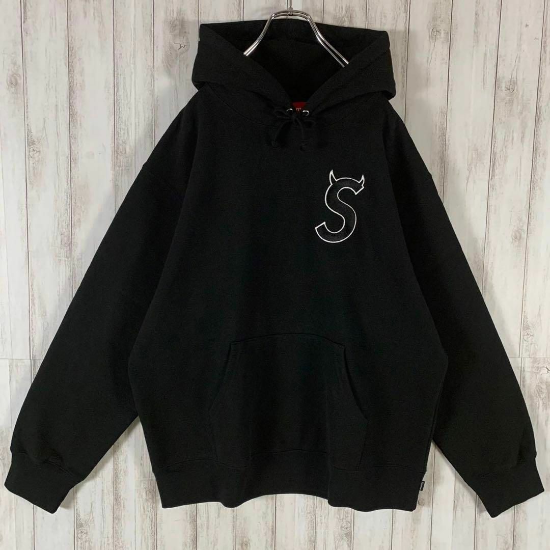 supreme パーカー Sロゴ ツノ Lサイズ-