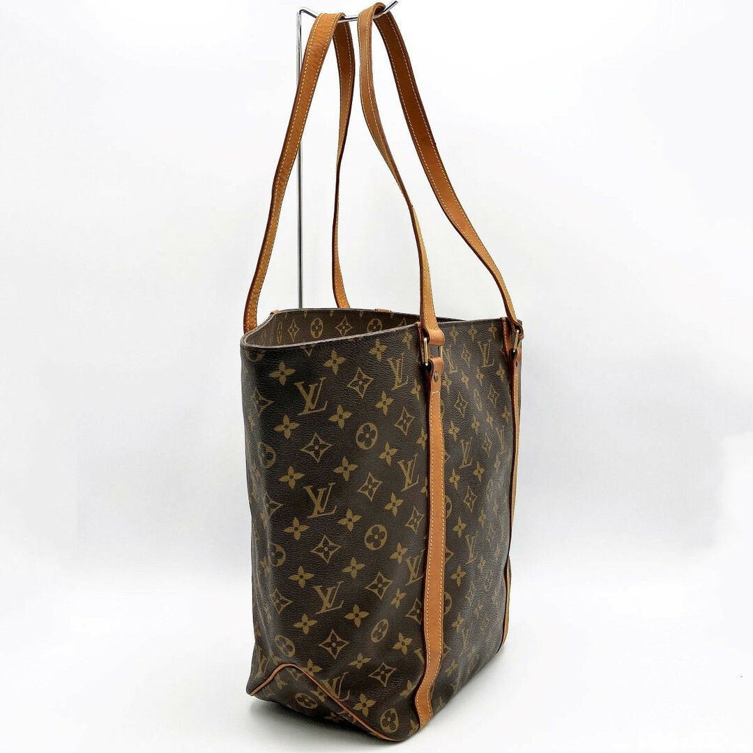 LOUIS VUITTON ルイ・ヴィトン サックショッピング モノグラム トートバッグ ショルダーバッグ ブラウン PVC レディース メンズ ファッション M51110 USED