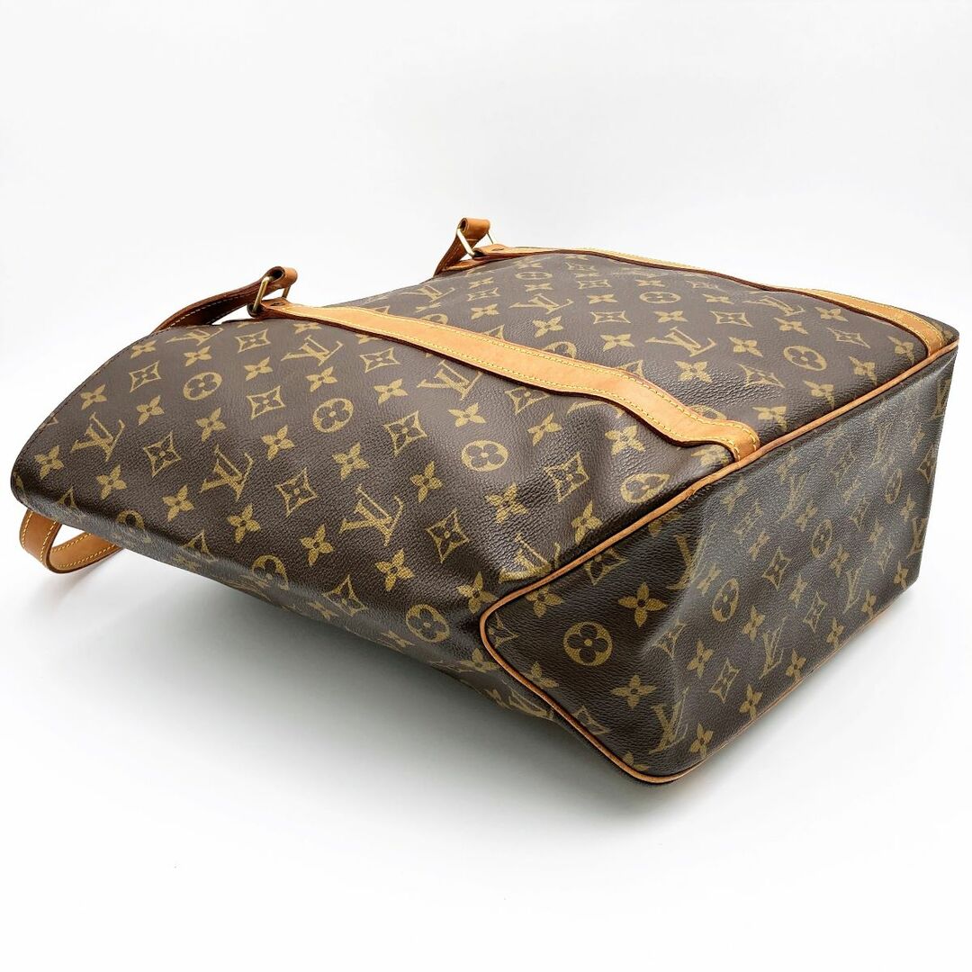 LOUIS VUITTON ルイ・ヴィトン サックショッピング モノグラム トートバッグ ショルダーバッグ ブラウン PVC レディース メンズ ファッション M51110 USED