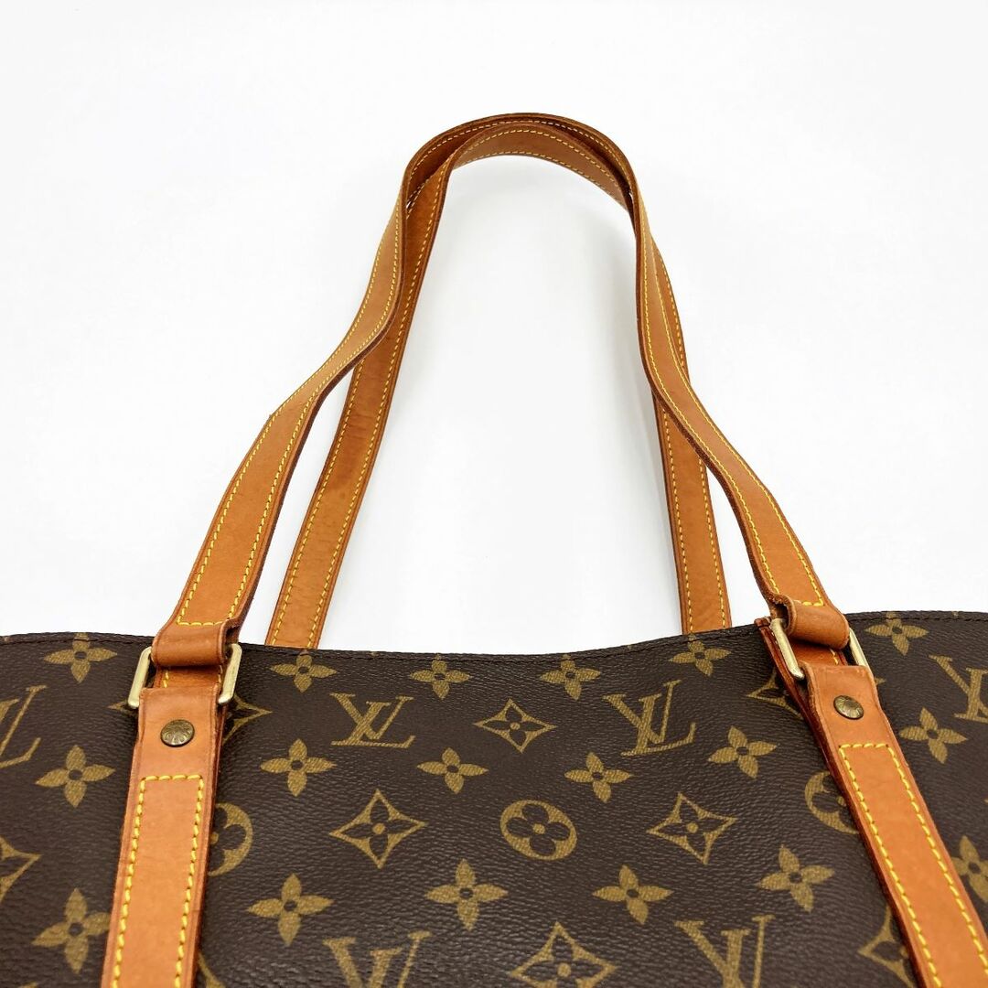 LOUIS VUITTON ルイ・ヴィトン サックショッピング モノグラム トートバッグ ショルダーバッグ ブラウン PVC レディース メンズ ファッション M51110 USED