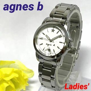 アニエスベー(agnes b.)の858 agnes b アニエスベー レディース 腕時計 デイト 電池交換済(腕時計)