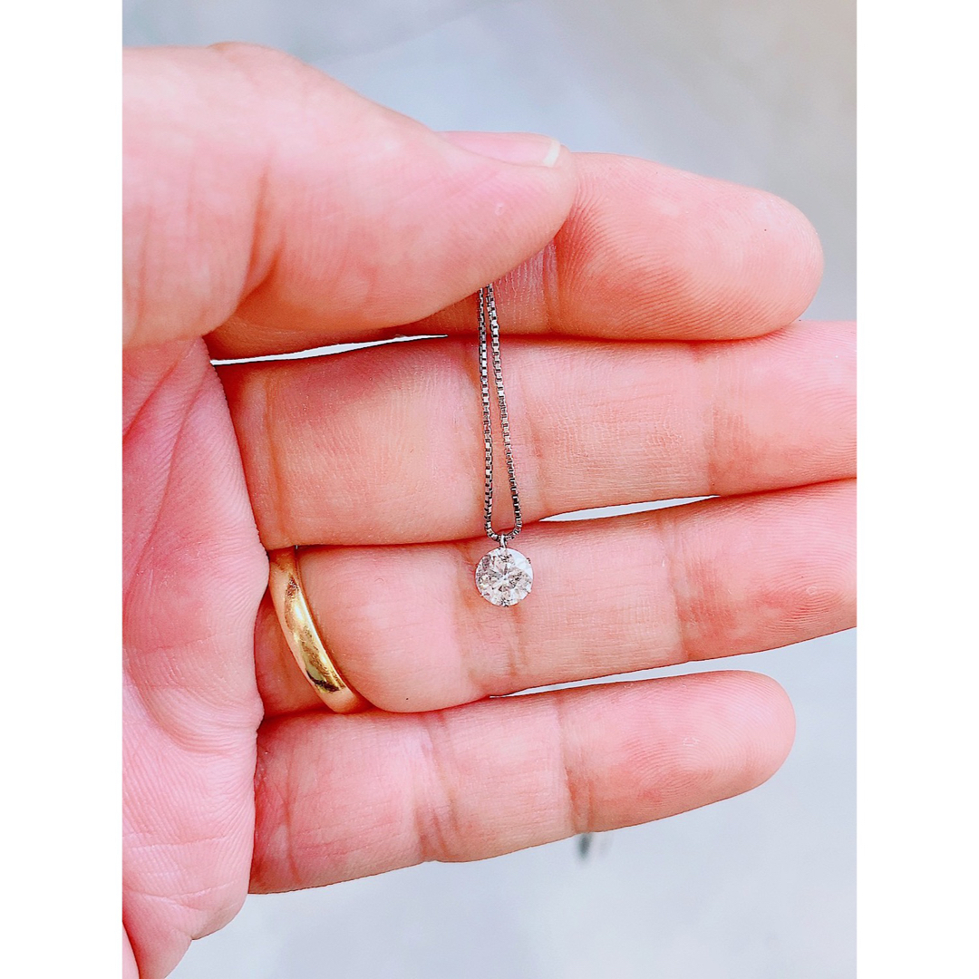 ☆0.50ct☆✨一粒ダイヤプラチナプチネックレスペンダント-