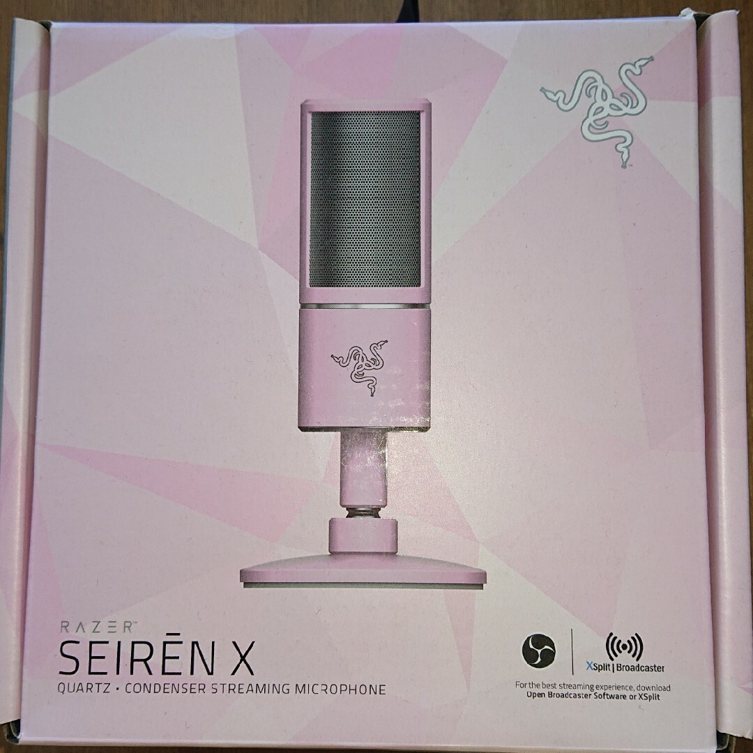 Razer(レイザー)のRazer SEIREN X QUARTZ PINK USBデジタルマイク スマホ/家電/カメラのPC/タブレット(PC周辺機器)の商品写真