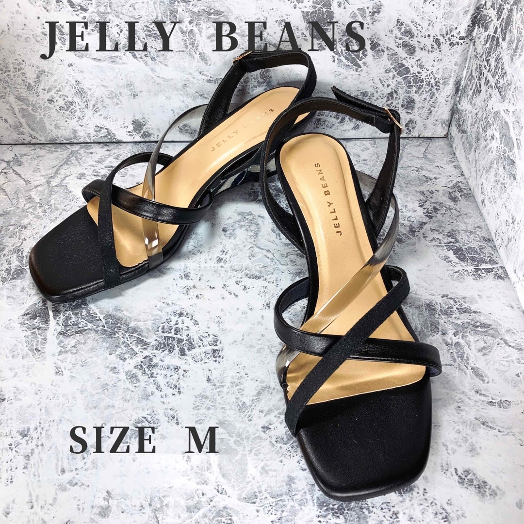 JELLY BEANS(ジェリービーンズ)の☆美品☆ジェリービーンズ☆ウェッジソール☆アンクルストラップ☆ レディースの靴/シューズ(サンダル)の商品写真