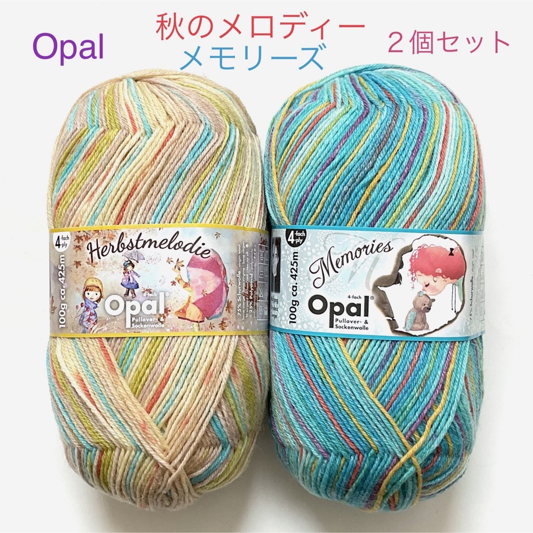 腹巻帽子にも】Opal オパール毛糸 ソックヤーン（11125、11001）の通販
