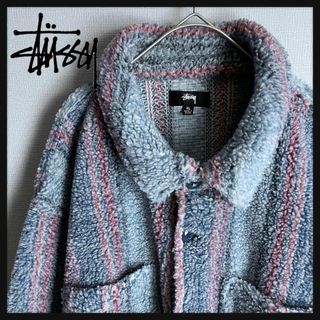 STUSSY - 【レアデザイン☆XLサイズ】ステューシー ボアフリース