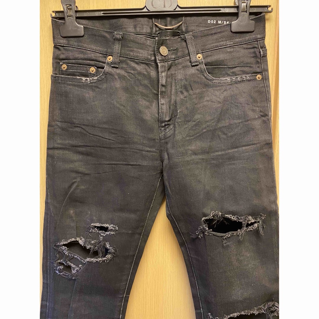 国内正規 Saint Laurent サンローランパリ リペア デニム ...
