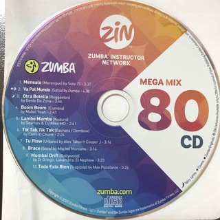 ズンバ(Zumba)のズンバ　MEGAMIX80  CD(クラブ/ダンス)