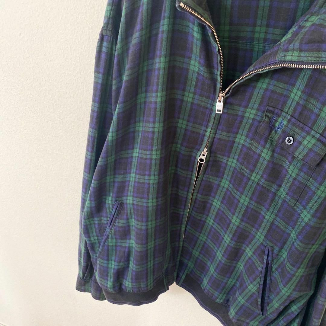 FREDPERRY フレッドペリー チェック ブルゾン ジャケット 古着 - 通販