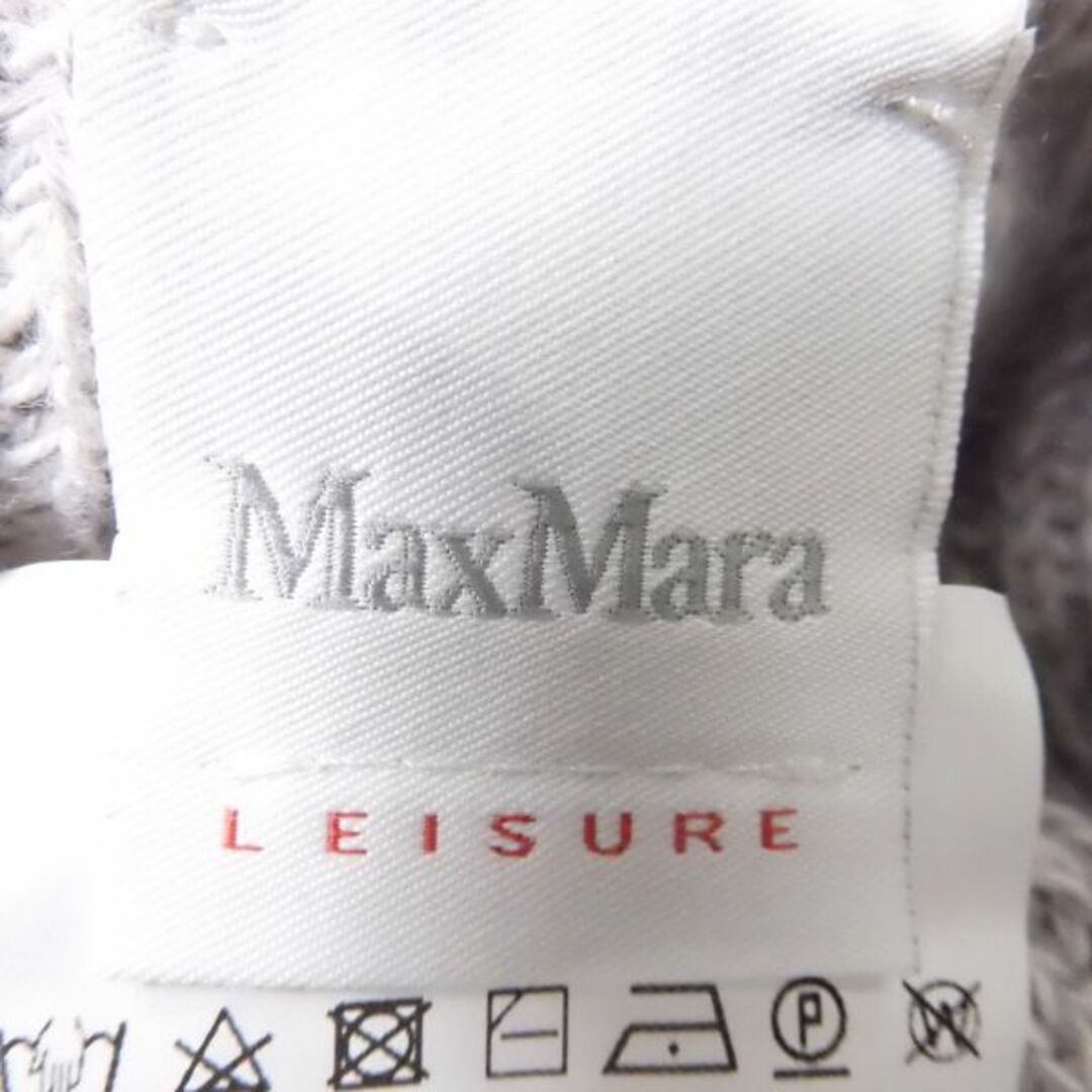 美品 MAXMARA マックスマーラ LEISURE 33610206 GOLF VELOCE ニット 1点 グレー XS コットン100％ 2019年 レジャー ゴルフ レディース AY4092W2