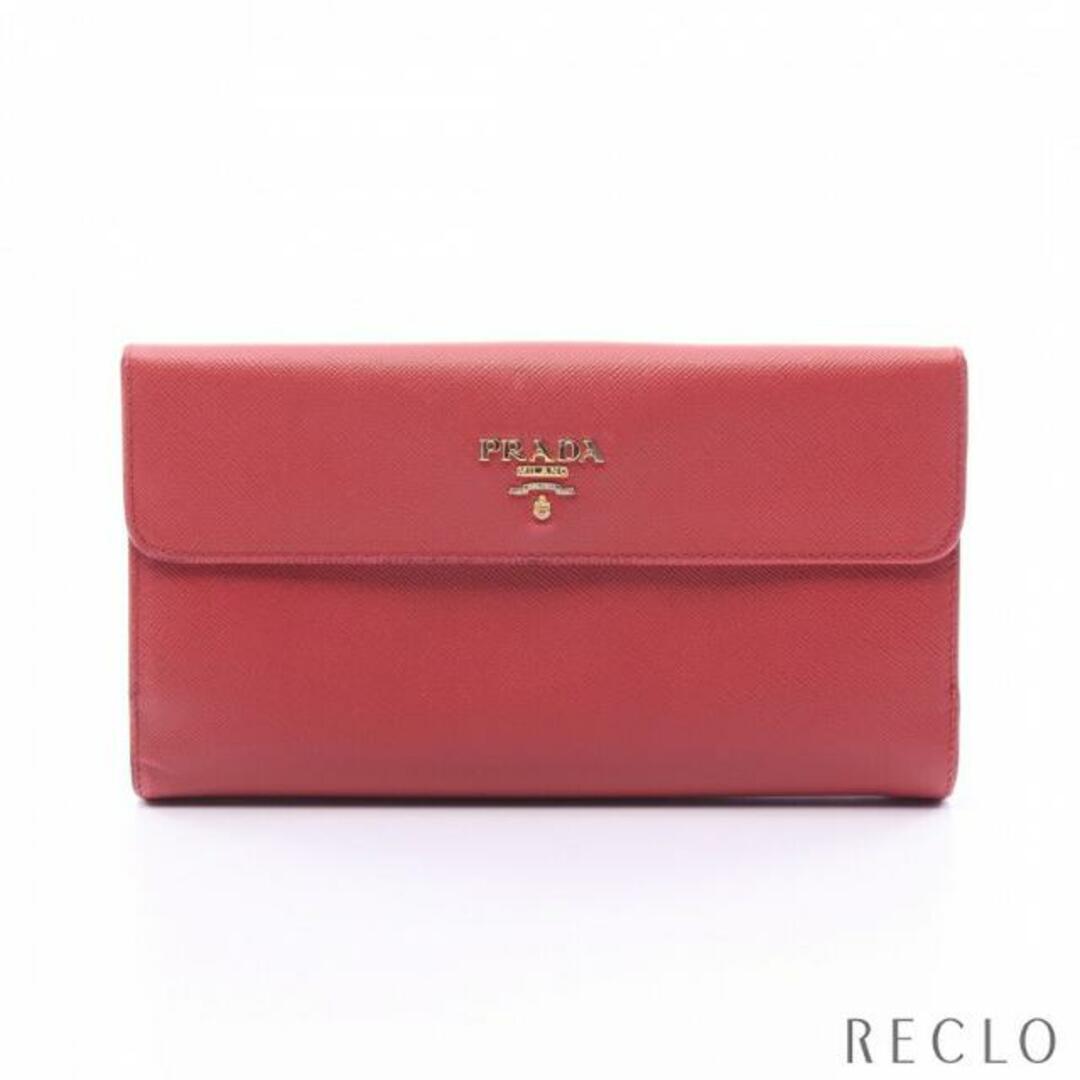PRADA(プラダ)の 二つ折り長財布 サフィアーノレザー ピンクパープル レディースのファッション小物(財布)の商品写真