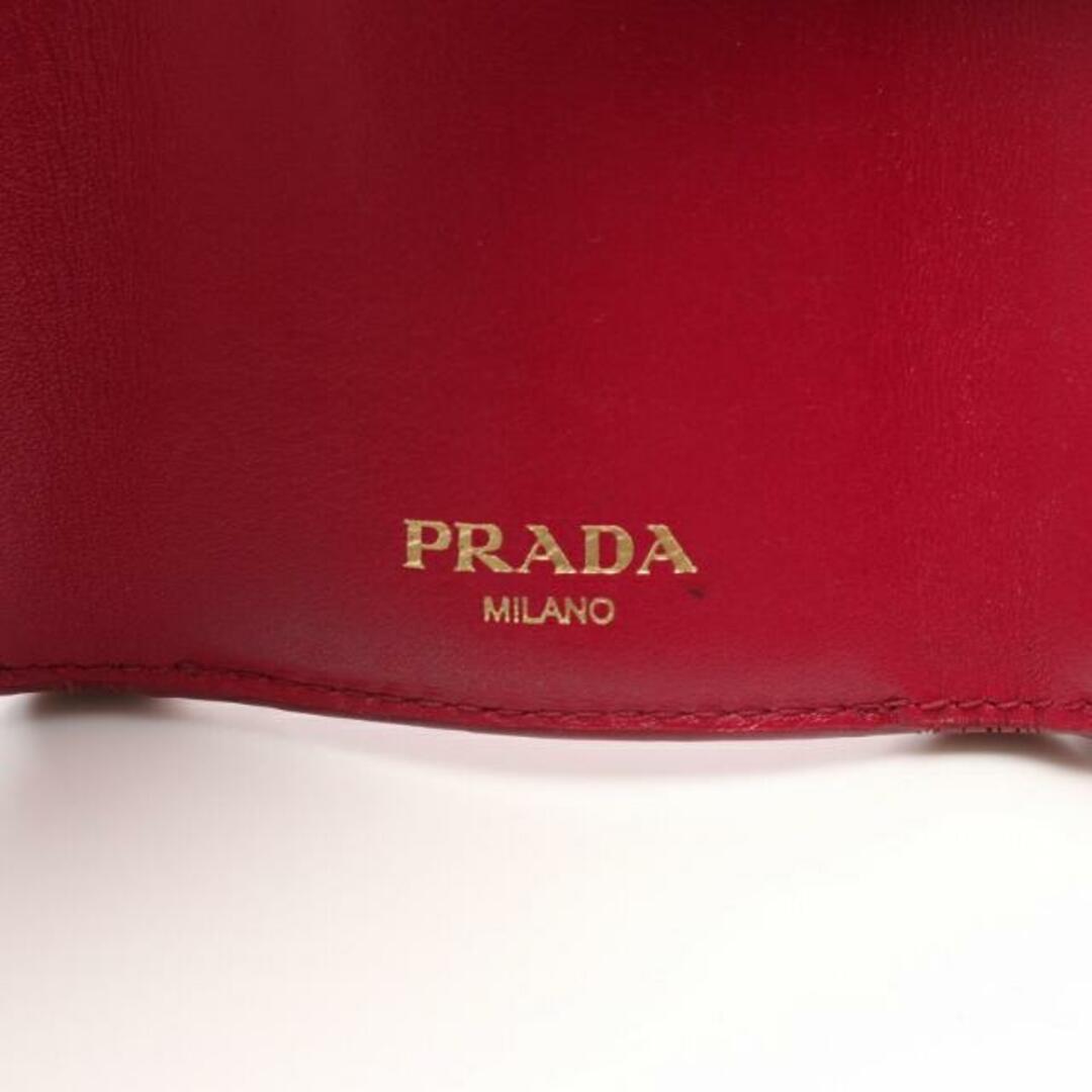 PRADA(プラダ)の 三つ折り財布 レザー ピンクパープル レディースのファッション小物(財布)の商品写真