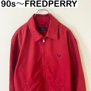 イタリア製　90s〜　FREDPERRY 刺繍　ジャケット　古着　ヴィンテージ
