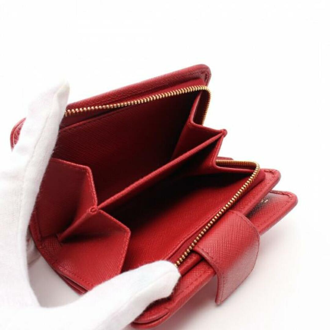 【外観未使用】PRADA プラダ 二つ折り財布 ヴィッテロムーブ レッド