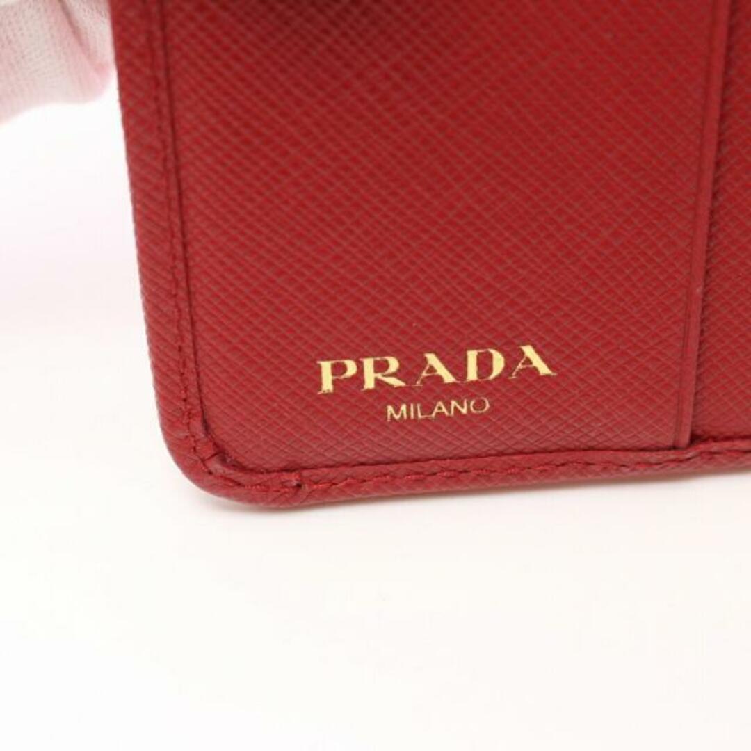 PRADA(プラダ)のVITELLO MOVE BI 二つ折り財布 ナイロン レザー レッド レディースのファッション小物(財布)の商品写真