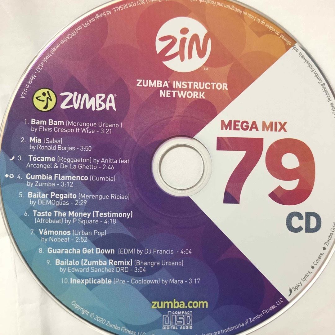 Zumba(ズンバ)のズンバ　MEGAMIX79  CD エンタメ/ホビーのCD(クラブ/ダンス)の商品写真