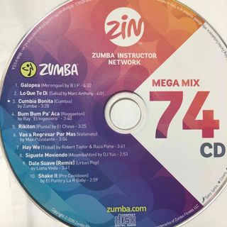 ズンバ(Zumba)のズンバ　MEGAMIX74  CD(クラブ/ダンス)