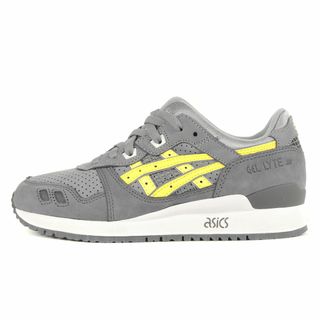 アシックス(asics)のasics アシックス サイズ:25.0cm 23SS KITH Gel-Lyte III Remastered (1201A810-020) キス ゲルライト3 リマスタード ローカット スニーカー ランニング グレー ブレージングイエロー US7 シューズ 靴 コラボ 【メンズ】(スニーカー)