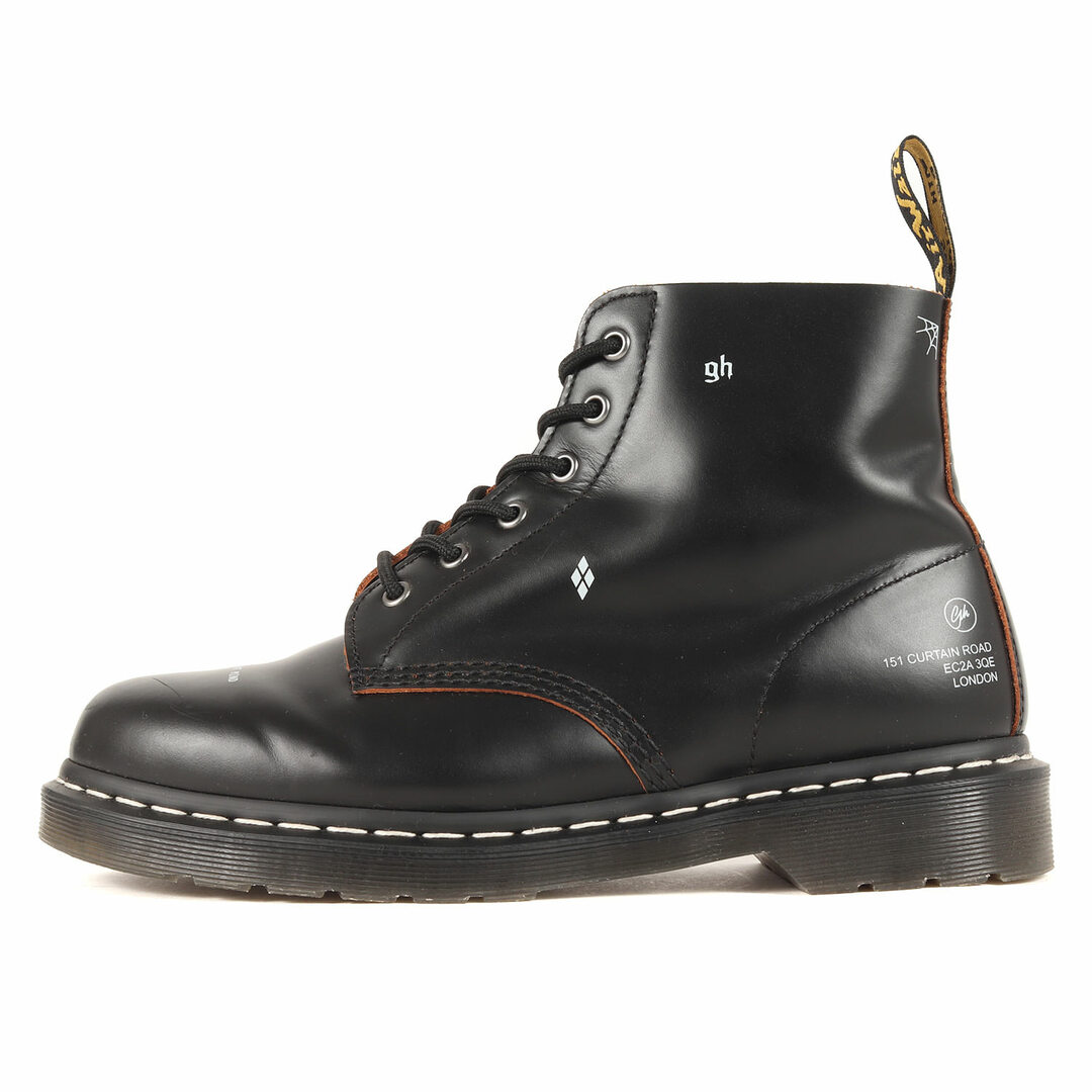 Dr.Martens ドクターマーチン ブーツ サイズ:29.0cm 21AW GOODHOOD グラフィック レザー 101 6ホール ブーツ 101UB GOODHOOD 革靴 6EYE グッドフッド ブラック US11 シューズ 靴 コラボ ブランド【メンズ】