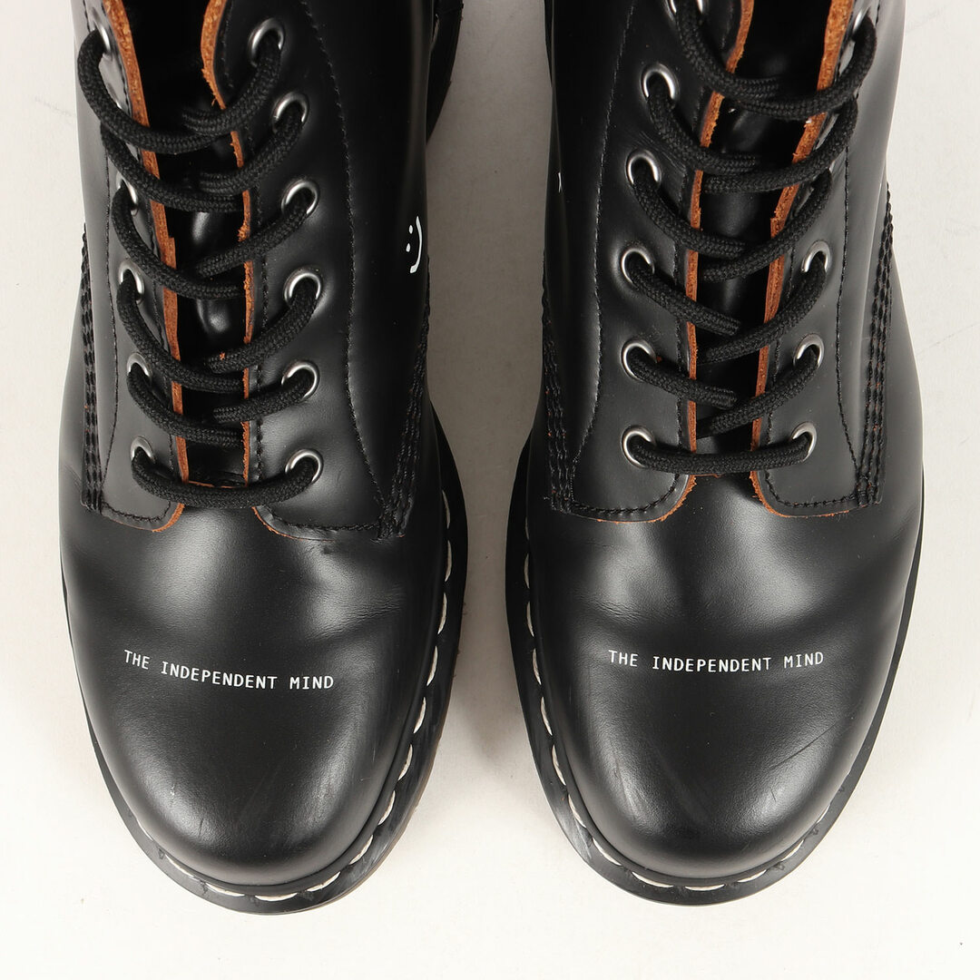 Dr.Martens ドクターマーチン ブーツ サイズ:29.0cm 21AW GOODHOOD グラフィック レザー 101 6ホール ブーツ  101UB GOODHOOD 革靴 6EYE グッドフッド ブラック US11 シューズ 靴 コラボ ブランド【メンズ】【中古】