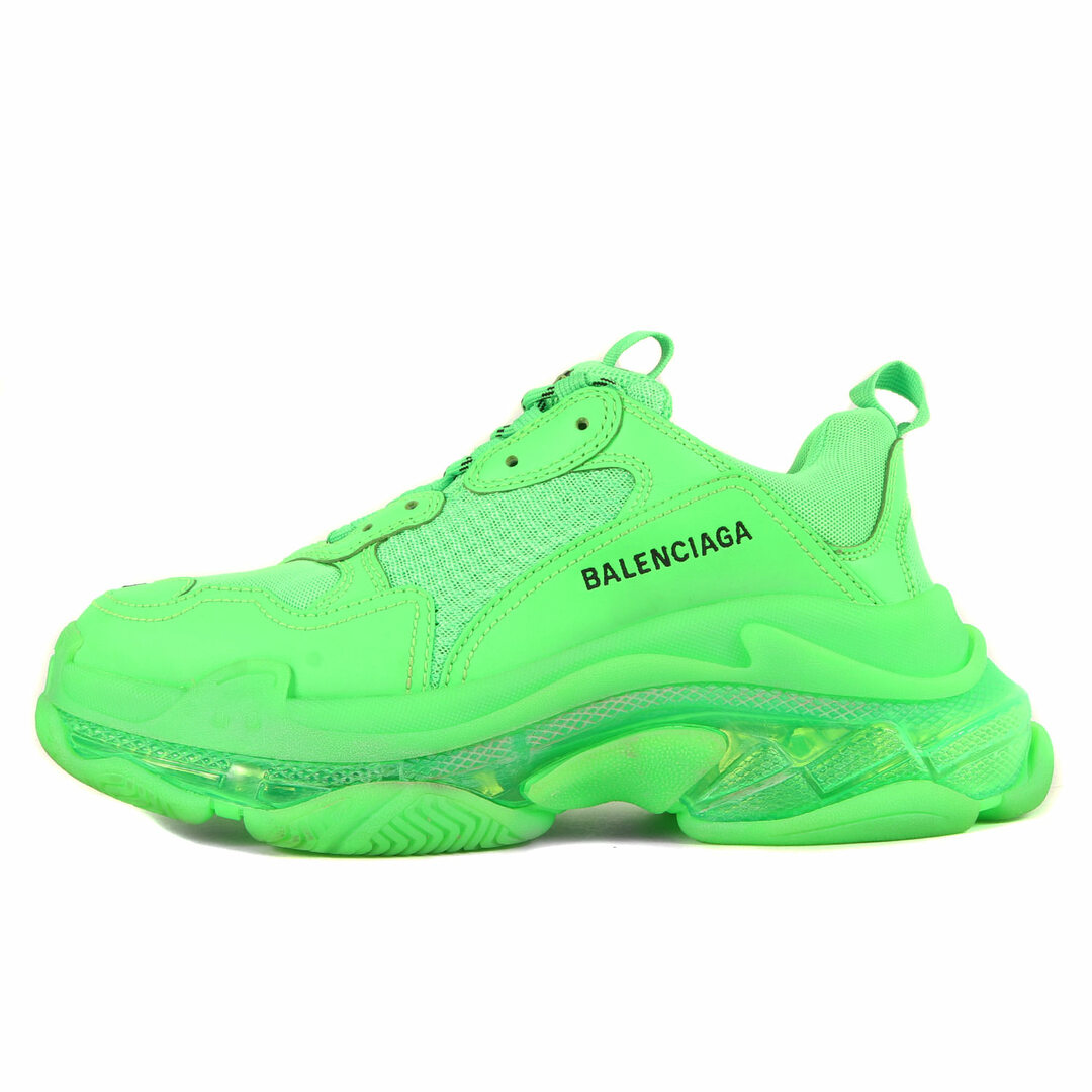 BALENCIAGA バレンシアガ サイズ:40(25cm) 21SS トリプルS クリアソール ダッド スニーカー TRIPLE S Clear Sole Neon Green 541624 ネオングリーン 【メンズ】