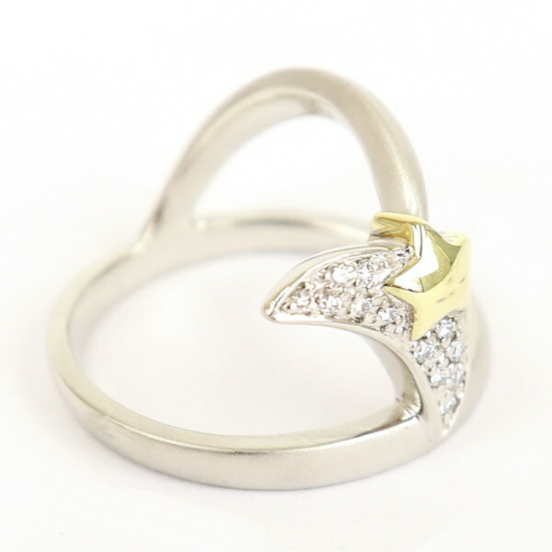 新品同様 カラチ ダイヤモンドリング K18WG K18YG 指輪 13.5号 KARATI アクセサリー ホワイトゴールド 星 月 ムーン スター 【中古】 レディースのアクセサリー(リング(指輪))の商品写真