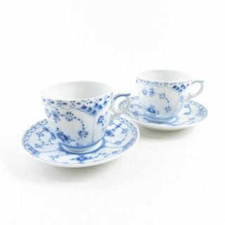 美品 ROYAL COPENHAGEN ロイヤルコペンハーゲン ブルーフルーテッド ...