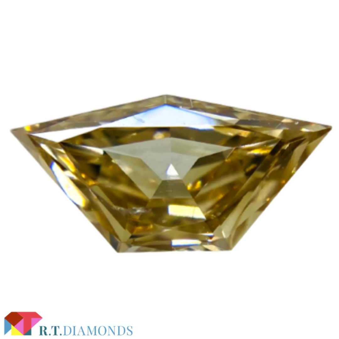 ペンタゴン！ FANCY LIGHT ORANGY BROWN 0.536ct