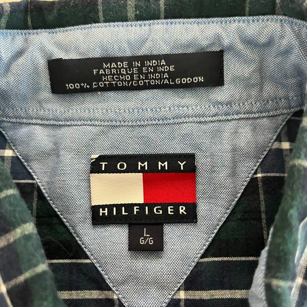 TOMMY HILFIGER(トミーヒルフィガー)のトミーヒルフィガー TOMMY ビックサイズ チェック ボタンダウン  XL相当 メンズのトップス(シャツ)の商品写真
