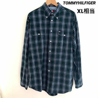 トミーヒルフィガー(TOMMY HILFIGER)のトミーヒルフィガー TOMMY ビックサイズ チェック ボタンダウン  XL相当(シャツ)