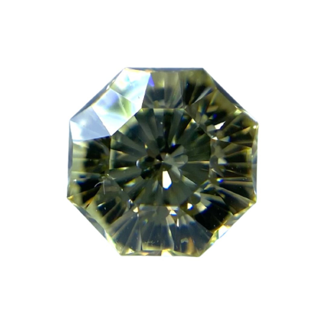 Octagon八角形！LIGHT YELLOW VS1/0.615ct