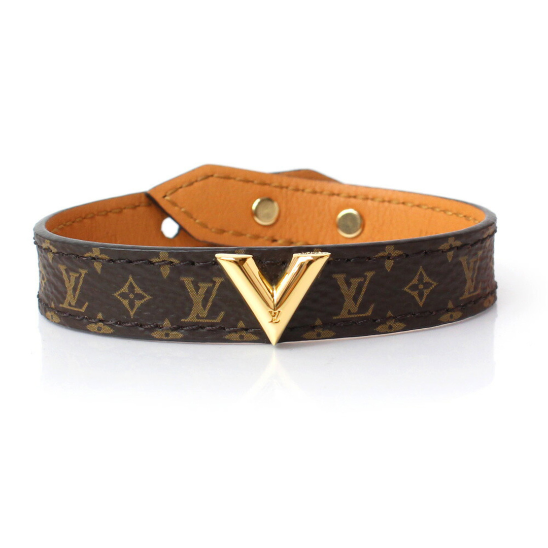 ルイヴィトン LOUIS VUITTON ブラスレ エセンシャル V ブレスレット  M6042 モノグラム アクセサリー バングル ブレスレット モノグラムキャンバス ブラウン 美品