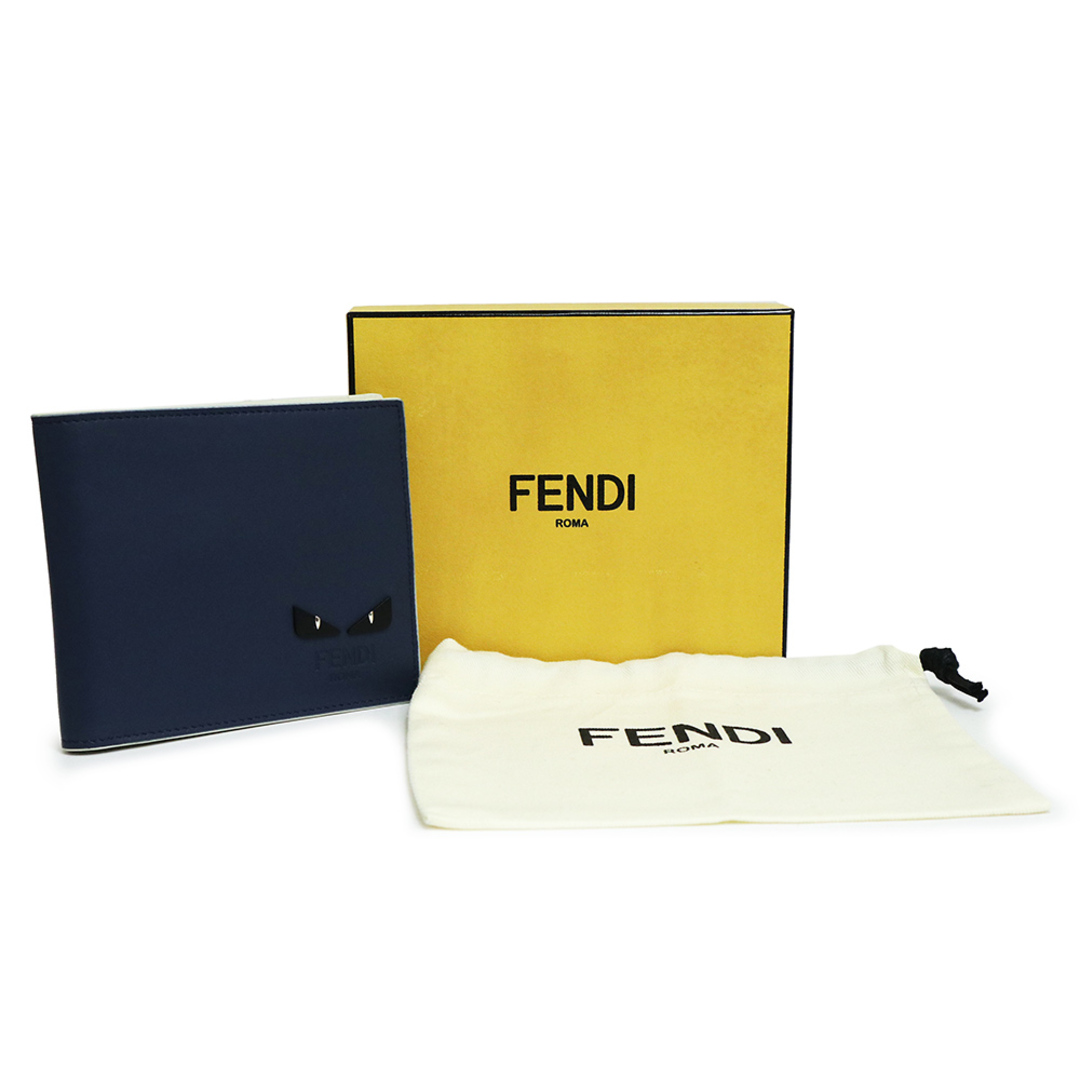 FENDI - フェンディ モンスター バグズ アイ バイカラー 二つ折り財布