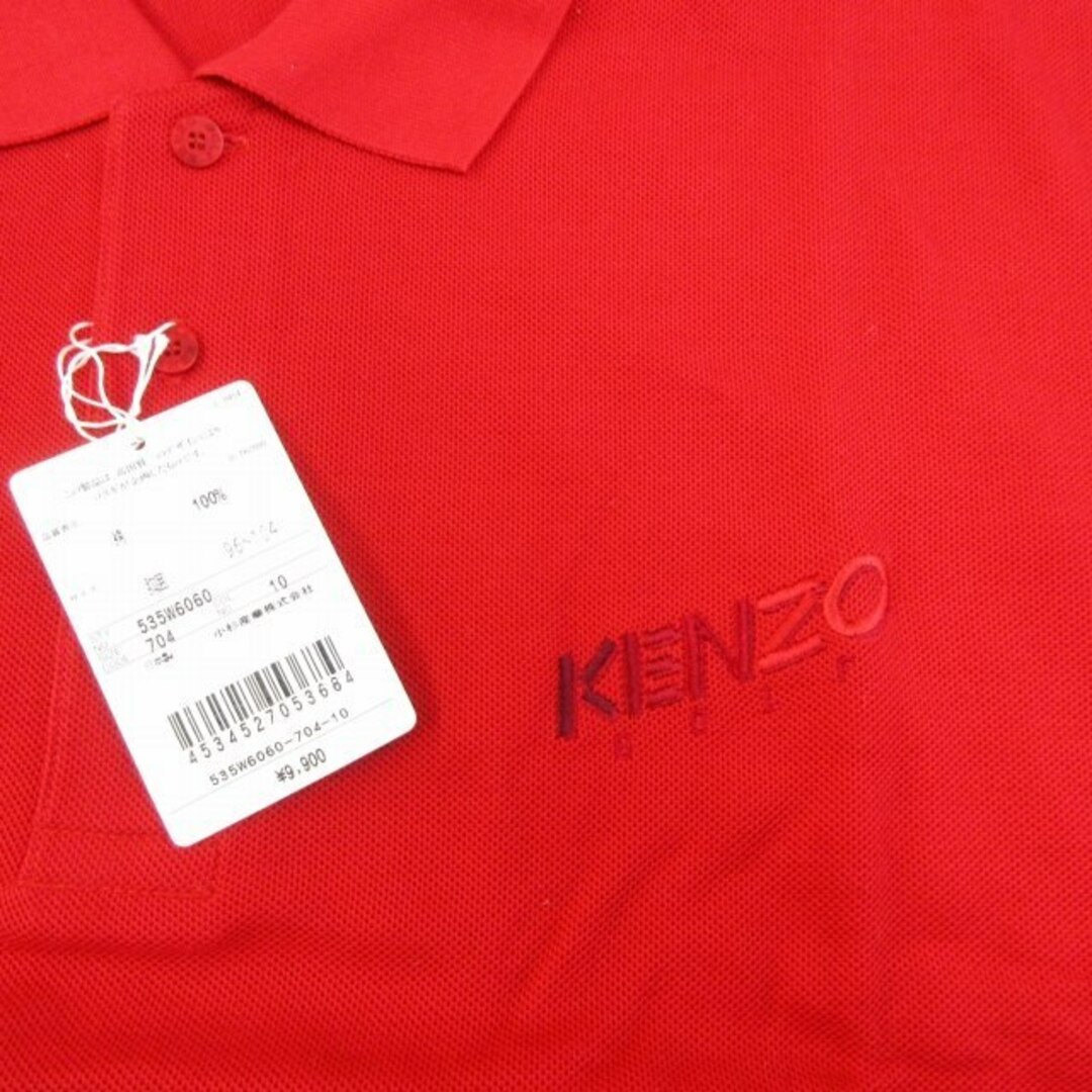 KENZO - ケンゾー ゴルフ ウェア タグ付 鹿の子ポロシャツ ロゴ 刺繍