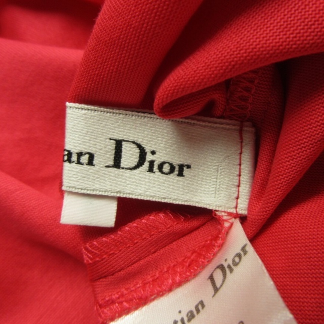 Christian Dior(クリスチャンディオール)のクリスチャンディオール ヴィンテージ ブラウス カットソー レース 赤 9 レディースのトップス(シャツ/ブラウス(半袖/袖なし))の商品写真