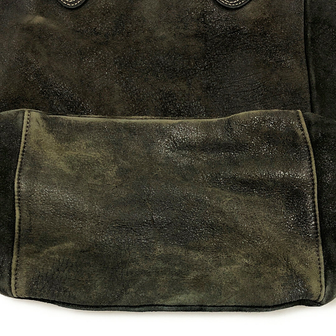 OLD JOE & CO. オールドジョー DISTRESSED LEATHER TOTE BAG クラック ディア スキン レザー トートバッグ 裏地切り外し品 正規品 / 30407