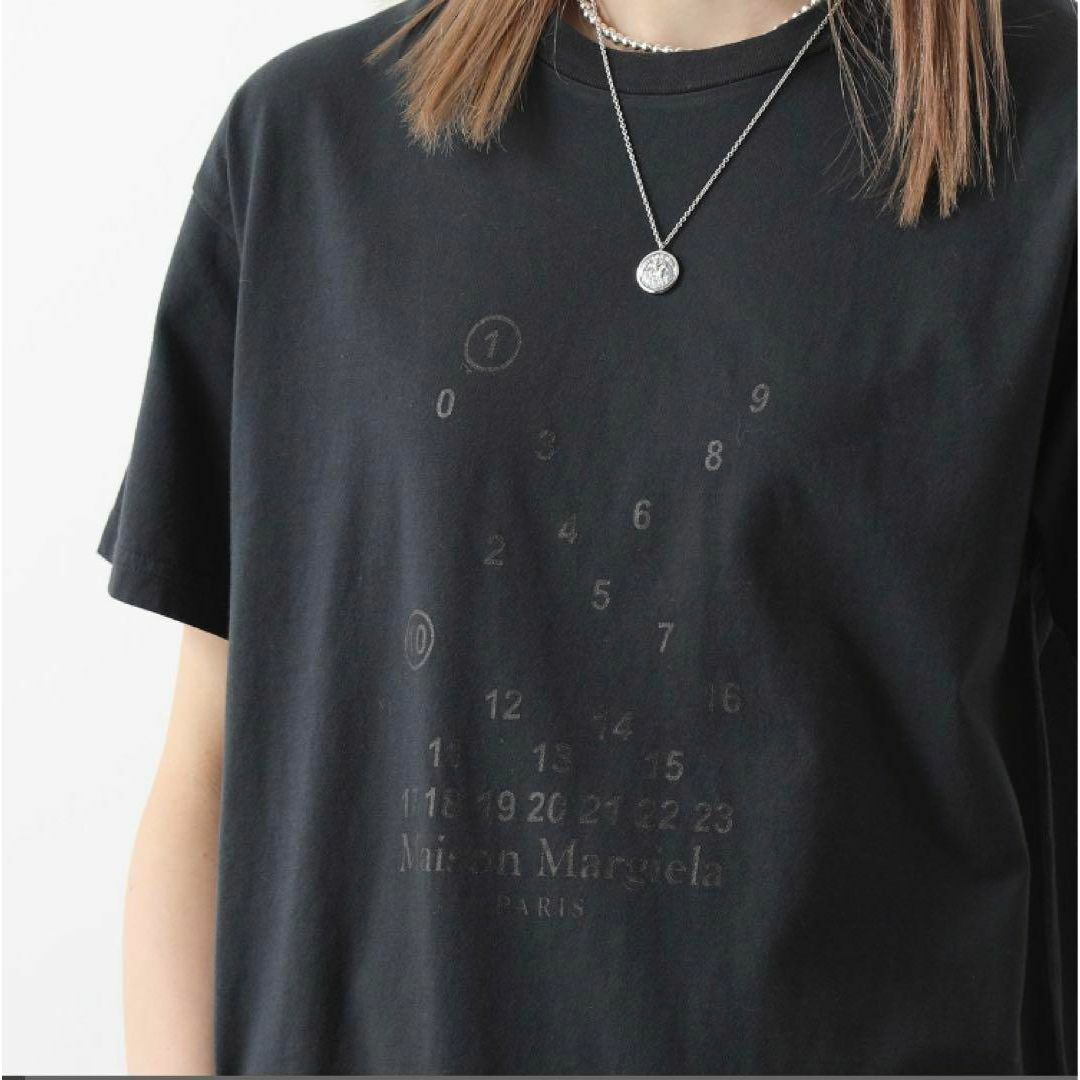 完売品❣️】マルジェラ MARGIELA Tシャツ ロゴ 黒 M トップス