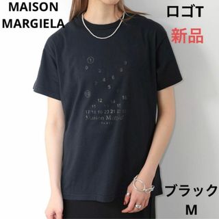 マルタンマルジェラ(Maison Martin Margiela)の【完売品❣️】マルジェラ MARGIELA Tシャツ ロゴ 黒 M(Tシャツ(半袖/袖なし))