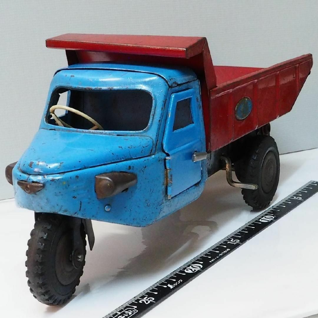 マルサン ROAD SERVICE TRUCK ブリキ フリクション 1960年代 当時物 ...