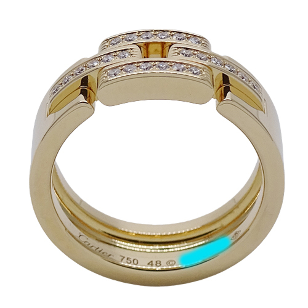 カルティエ Cartier リング レディース ブランド 指輪 750YG ダイヤモンド マイヨンパンテール イエローゴールド #48 約8号 ジュエリー